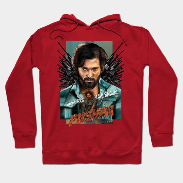 Pushpa Allu Arjun Hoodie by SAN ART STUDIO 